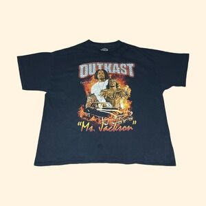Vintage Outkast Ms Jackson Rap Tee Black Graphic T-Shirt I Am 4 Real Mens‎ 3XL